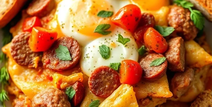 Casserole italien au petit déjeuner