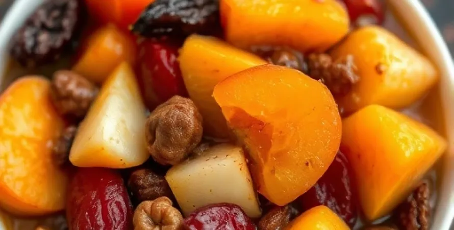 Compote de fruits secs et frais