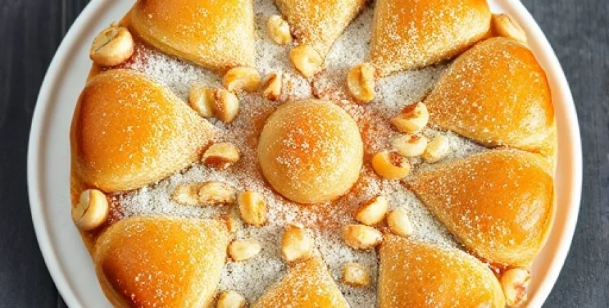 Patisserie aux noix de glycine