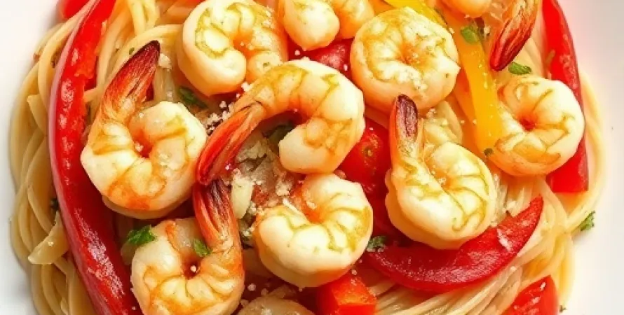 Crevettes au piment rouge