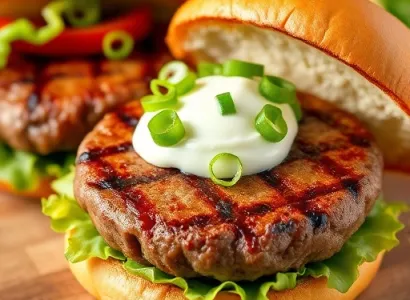 Burgers à la crème fraîche