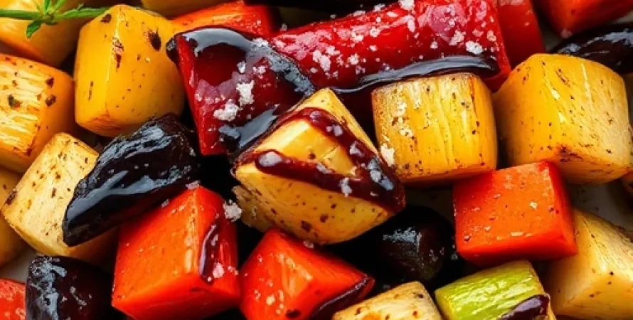 Légumes rôtis au vinaigre balsamique