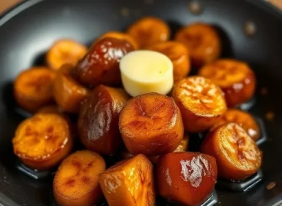 Bananes plantain caramélisées