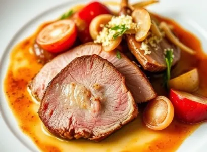Côtes de porc au gruau