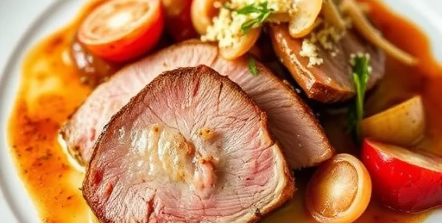 Côtes de porc au gruau