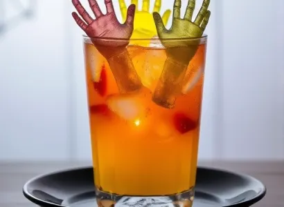 Punch d'Halloween aux mains flottantes