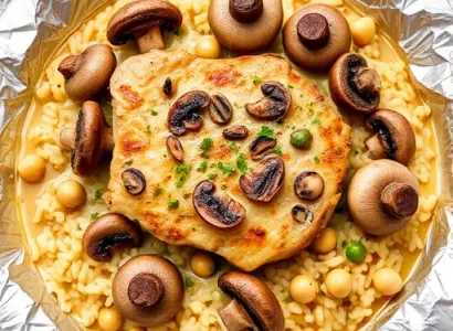 Casserole de porc aux champignons