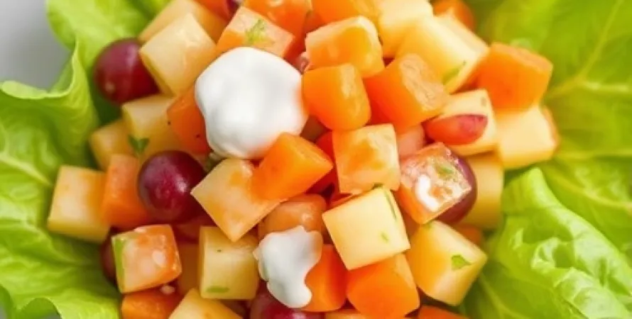 Salade de carottes et raisins