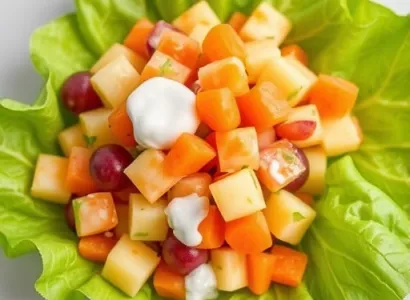 Salade de carottes et raisins