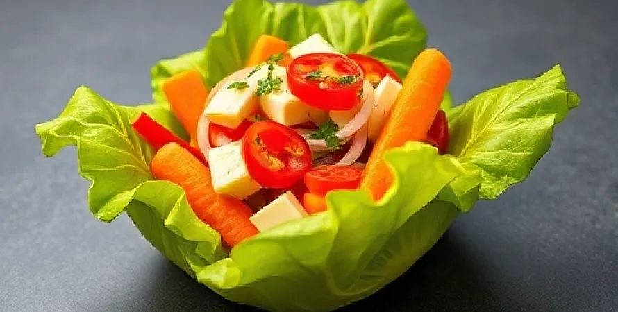 Salade de laitue farcie