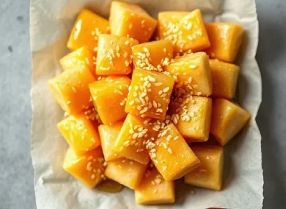 Snacks au miel et sesame
