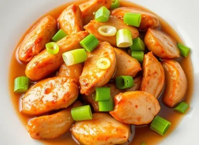 Poulet asiatique aux ciboules