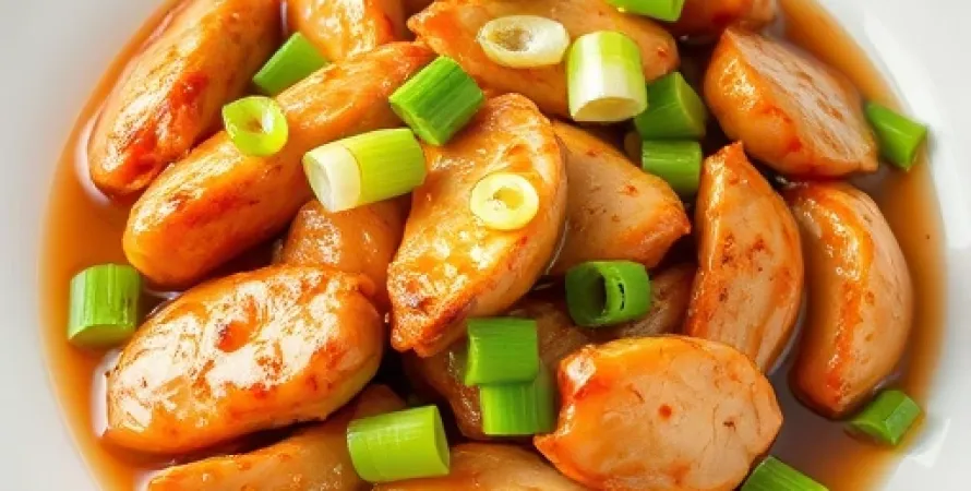 Poulet asiatique aux ciboules