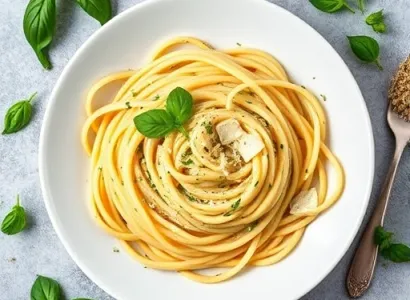 Fettuccini à la crème de courgette