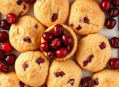 Biscuits aux cranberries secs