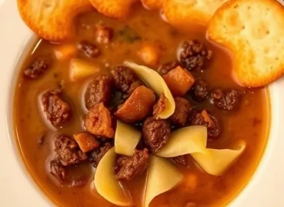 Soupe d'Oignon Caramelisée au Gruyère