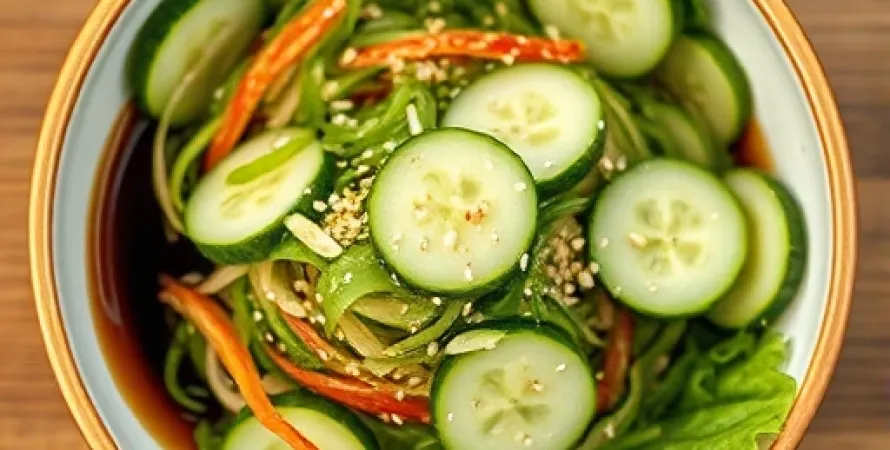 Salade de concombre au soja