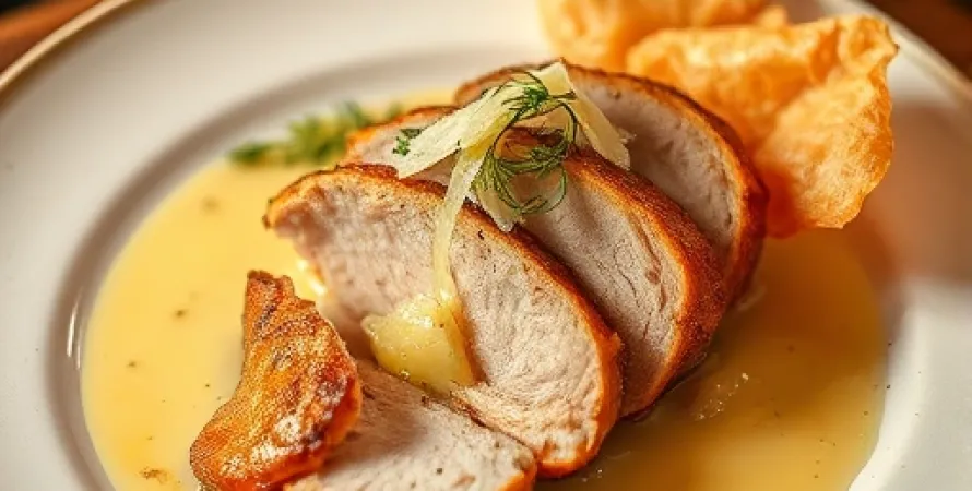 Poulet au fromage en feuilletage