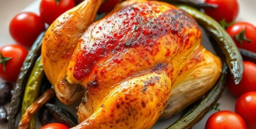 Poulet au poivron rouge