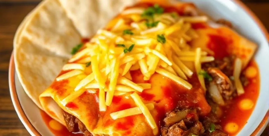 Enchiladas de boeuf et fromage