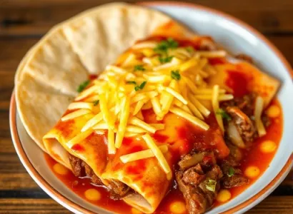 Enchiladas de boeuf et fromage