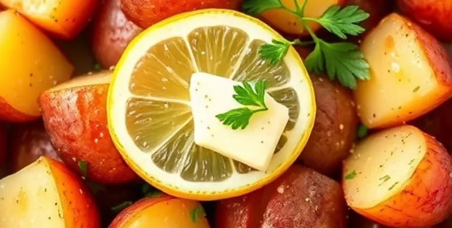 Pommes de terre rouges au citron