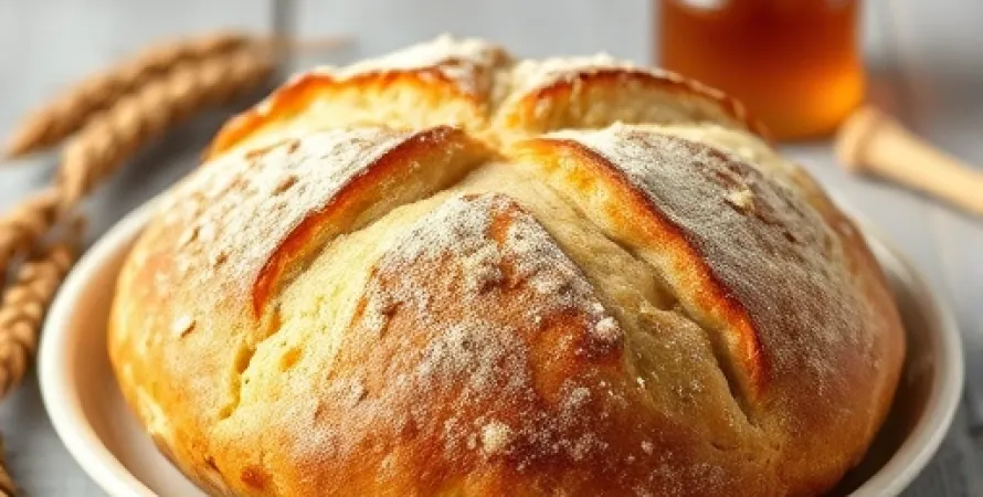 Pain au germe de blé et miel