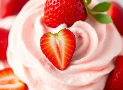 Crème de fraises fouettée