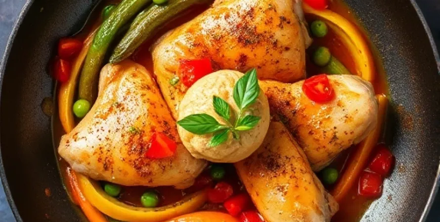 Poulet au tangor sans gluten