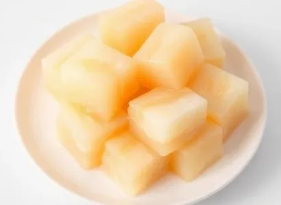 Salade de melon au lait condensé