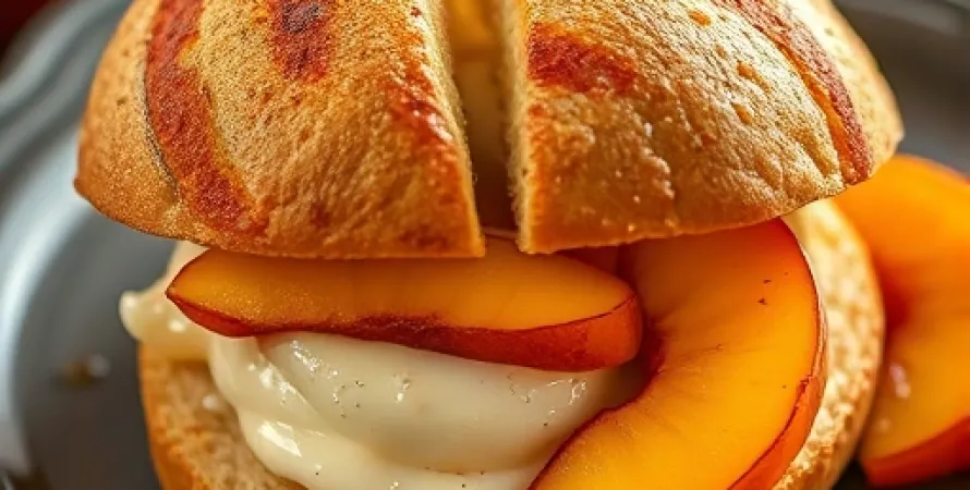 Pain brioche aux peches