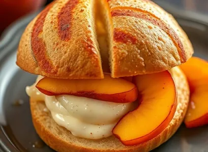 Pain brioche aux peches