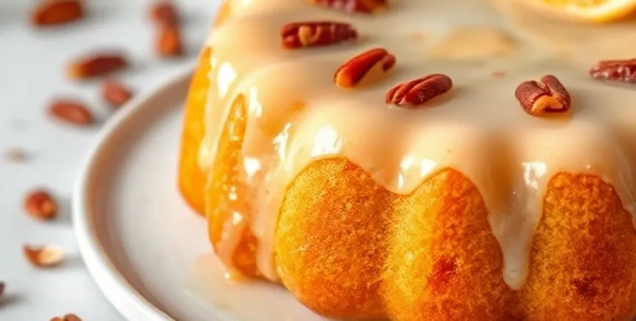 Gâteau au citron et noix de pecan