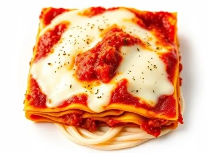 Lasagnes aux sauces blanches et rouges