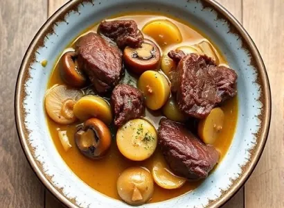 Boeuf Bourguignon à la Moutarde