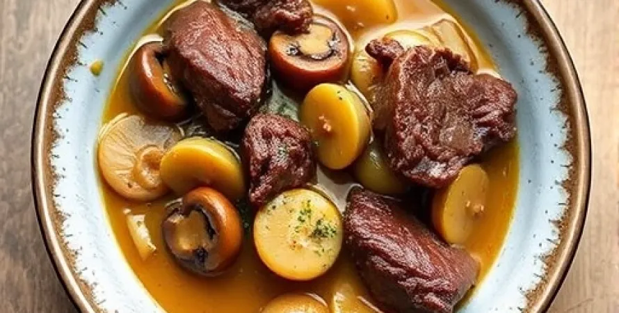 Boeuf Bourguignon à la Moutarde