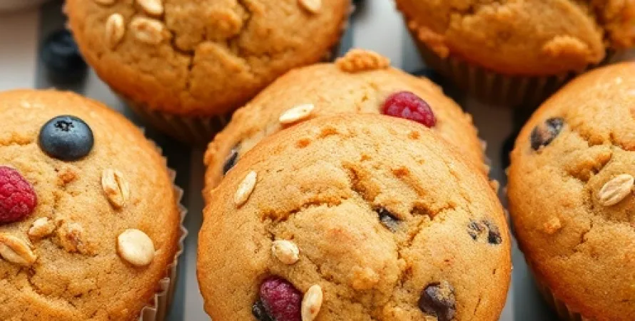 Muffins aux céréales et aux fruits