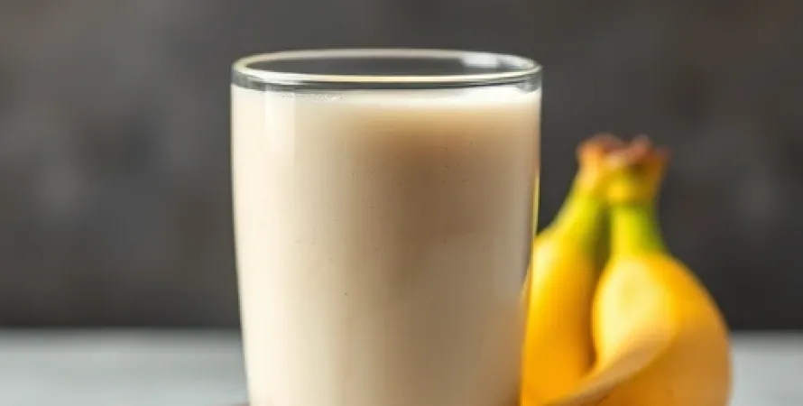 Lait d'avoine aux bananes