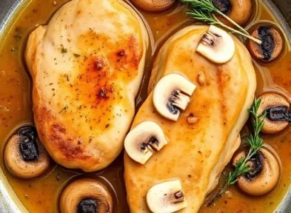 Escalopes de dinde au marsala