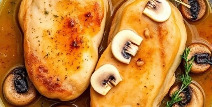 Escalopes de dinde au marsala