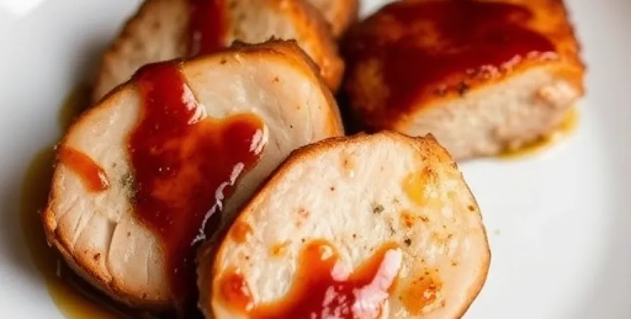 Médailles de porc au glaze