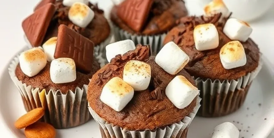 Muffins au Chocolat et Marshmallows