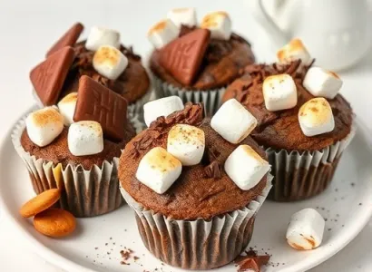 Muffins au Chocolat et Marshmallows