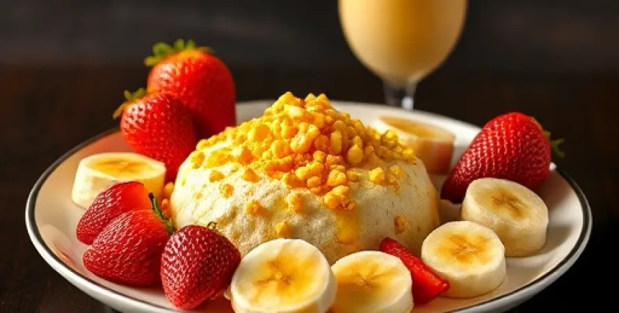 Parfait petit-déjeuner aux bananes