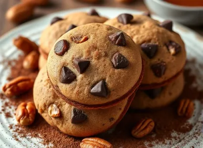 Biscuits au chocolat et aux noix de pécan