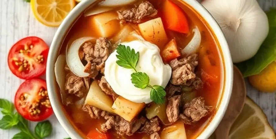 Potage de chou russe