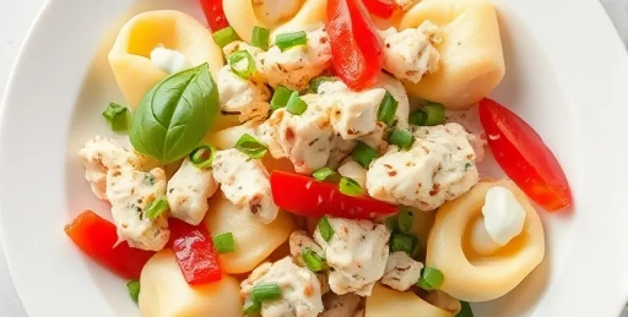 Salade de tortellinis au poulet