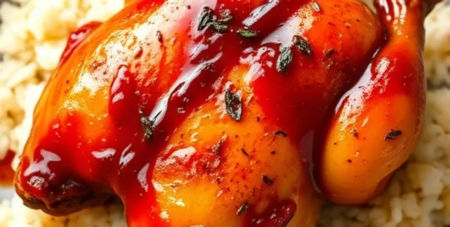 Poulets au glacage tomate et sirop d'érable