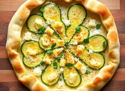 Galette aux courgettes et fromage