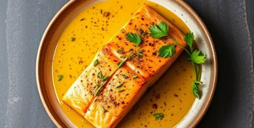 Saumon au pouvoir de moutarde